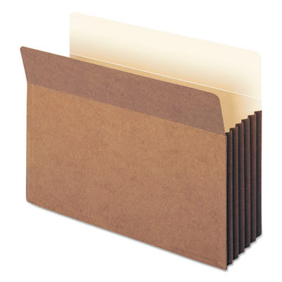 Expandable File Folder with Drop Front & Top Tab Pocket: Letter, Manila & Redrope, 10/Pack